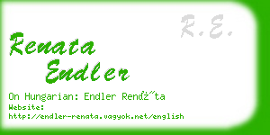 renata endler business card